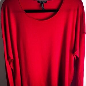 Eileen Fisher Women's Scarlet Long Sleeve Top